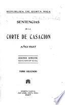 Sentencias de la Corte de Casación