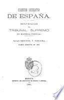 Sentencias del Tribunal supremo de justicia