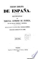 Sentencias del Tribunal supremo de justicia