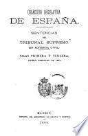 Sentencias del Tribunal Supremo en materia civil