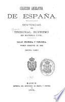 Sentencias del Tribunal Supremo en materia civil