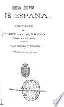 Sentencias del Tribunal Supremo en materia criminal
