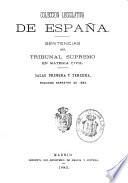 Sentencias del Tribunal Supremo en materia criminal
