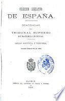 Sentencias del Tribunal Supremo en materia criminal