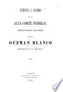 Sentencias y acuerdos de la alta corte federal, 1875