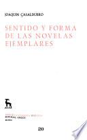 Sentido y forma de las Novelas ejemplares