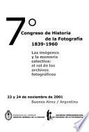 Séptimo Congreso de Historia de la Fotografía