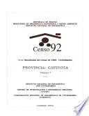 Serie Resultados del Censo de 1992