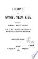 Sermones de la Santísima Vírgen Maria