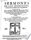 Sermones de los domingos y principales ferias de la quaresma