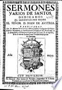 Sermones varios de santos ...