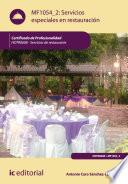 Servicios especiales en restauración. HOTR0608