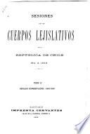Sesiones de los cuerpos lejislativos de la República de Chile, 1811-1845