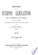 Sesiones de los cuerpos lejislativos de la República de Chile