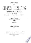 Sesiones de los cuerpos lejislativos de la República de Chile