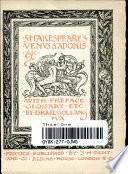 Shakespeare's Venvs and Adonis