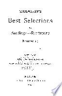 Shoemaker's Best Selections for Readings and Recitations