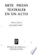 Siete piezas teatrales en un acto