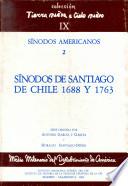 Sínodos de Santiago de Chile de 1688 y 1763