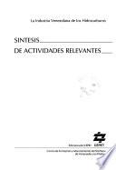 Síntesis de actividades relevantes