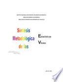 Síntesis metodológica de las estadísticas vitales