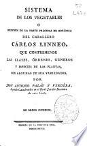 Sistema de los vegetales ó Resumen de la parte praetica de botanica