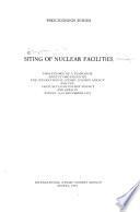 Siting of Nuclear Facilities