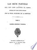 “Las” siete partidas del Rey don Alfonso el Sabio