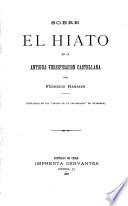 Sobre el hiato en la antigua versificación castellana