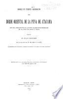 Sobre un perfil geológico del borde oriental de la puna de Atacama con una descripcíon de algunos yacimientos minerales en la puna de Salta y Jujuy
