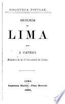 Sociologia de Lima