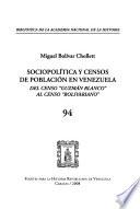 Sociopolítica y censos de población en Venezuela