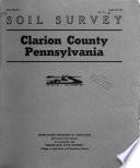 Soil survey of Clarion County, Pennsylvania
