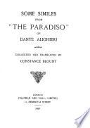 Some similes from 'The Paradiso', collected and tr. by C. Blount