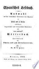 Spanisches Lesebuch