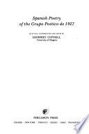 Spanish poetry of the Grupo Poético de 1927