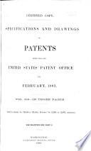 Specifications and Drawings of Patents Issued from the United States Patent Office