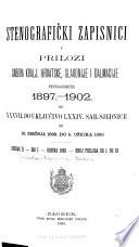 Stenografski zapisnici Sabora Kralj, Hrvatske, Slavonije i Dalmacije