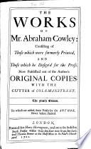 “The” Works of Mr. Abraham Cowley