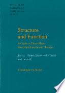 Structure and Function: From clause to discourse and beyond