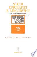 Studi epigrafici e linguistici sul Vicino Oriente antico