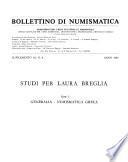 Studi per Laura Breglia: Generalia. Numismatica greca