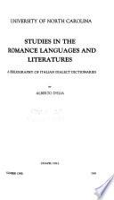Studies in the Romance Languages and Literatures