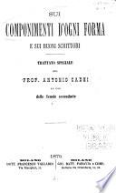 Sui componimenti d'ogni forma e sui buoni scrittori