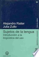 Sujetos de la lengua