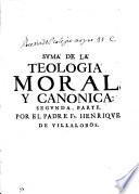 Suma de la Teologia Moral y Canonica