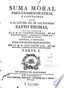 Suma moral para examen de curas y confesores