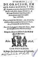 Sumario de oracion