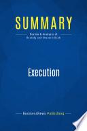 Summary: Execution