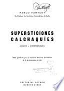 Supersticiones calchaquíes